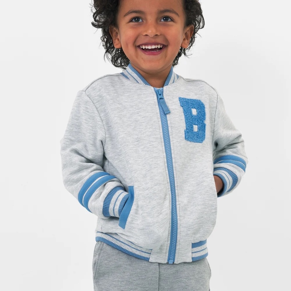bluey blue bomber jacket - little sleepies 3T